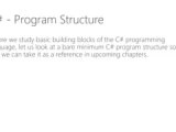 Learn C Programming Program Structure Basic Syntax Pdf