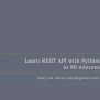 Learn REST API With Python | PPT