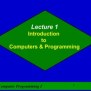 Computer Programming - Lecture 1 | PPT