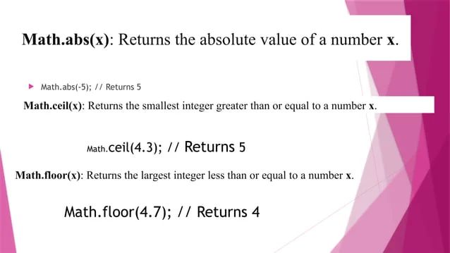 In Built Math Function In Java Script Pptx - Sunset Pictures - Perfect HD Collection
