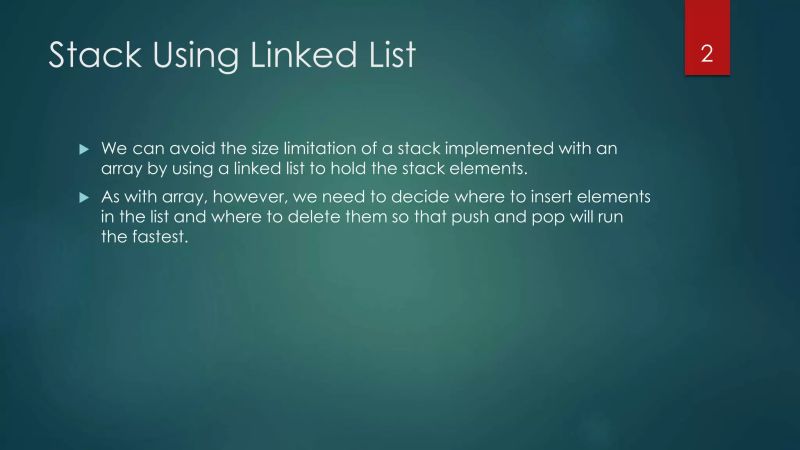 Data Structures Lecture 9 Stack Queue Using Linked List Pptx - Gorgeous Sunset Pattern - HD