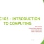 Lecture 1 Introduction To Computing | PPTX