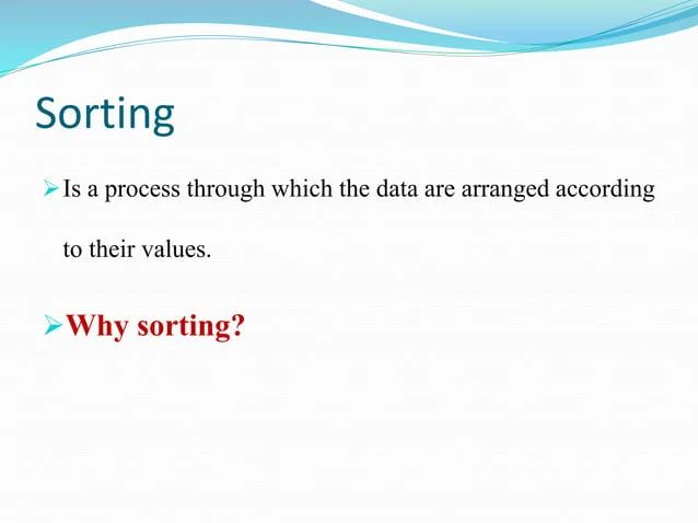 Lecture 1 Sorting Insertion Shell Sort Pptx - Perfect Gradient Illustration - Retina