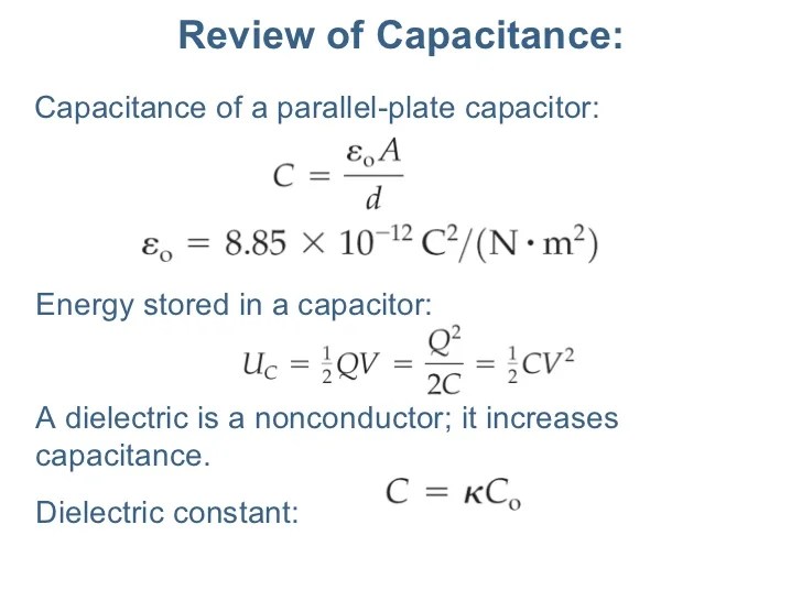 Lecture22 Capacitance