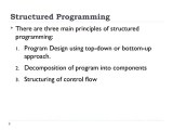 Lecture 5 Structured Programming Language Ppt