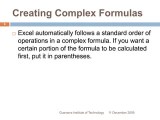 Lesson 8 Creating Complex Formulas Pptx