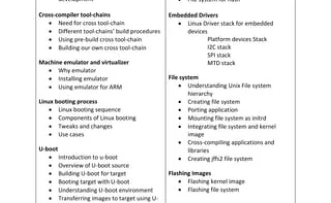 Linux Driver And Embedded Developer With Android Course Content ...