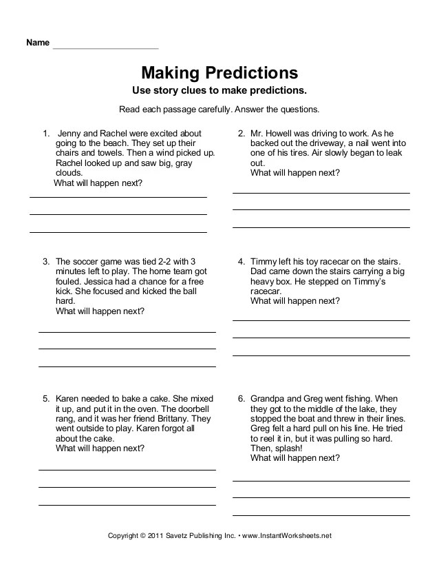 making predictions