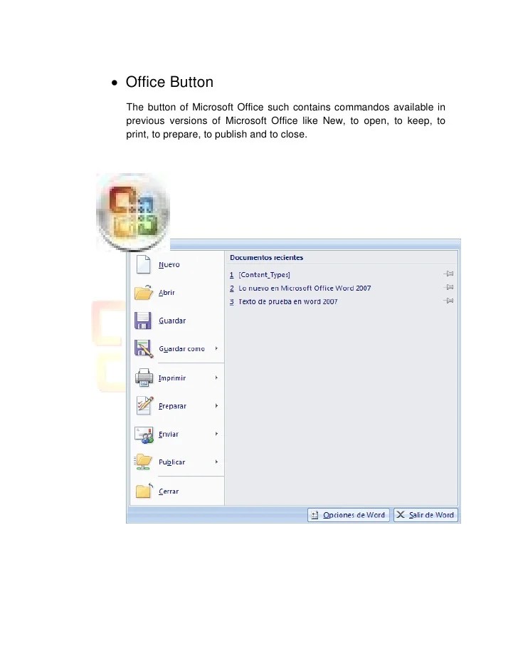 Manual Of Functions Step By Step Microsoft Word 2007