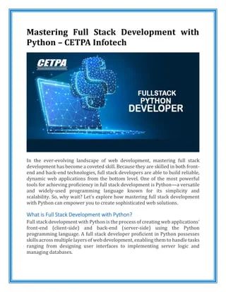 Full Stack Python Programming Pdf - Premium Colorful Image Gallery - High Resolution
