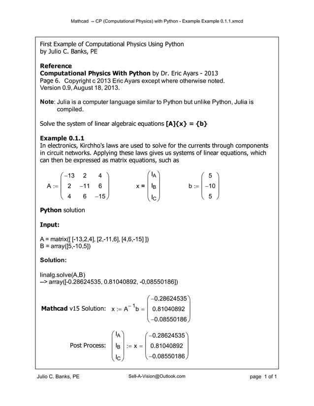 Computational Physics Problem Solving With Python Exercises Pdf - Premium Mountain Design Gallery - HD