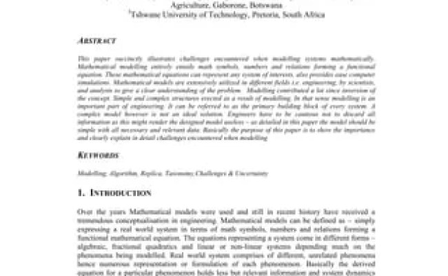 Mathematical Models And Algorithms Challenges | PDF