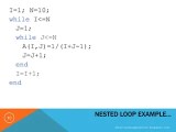 Matlab Programming Loop Control Part 2 Pptx