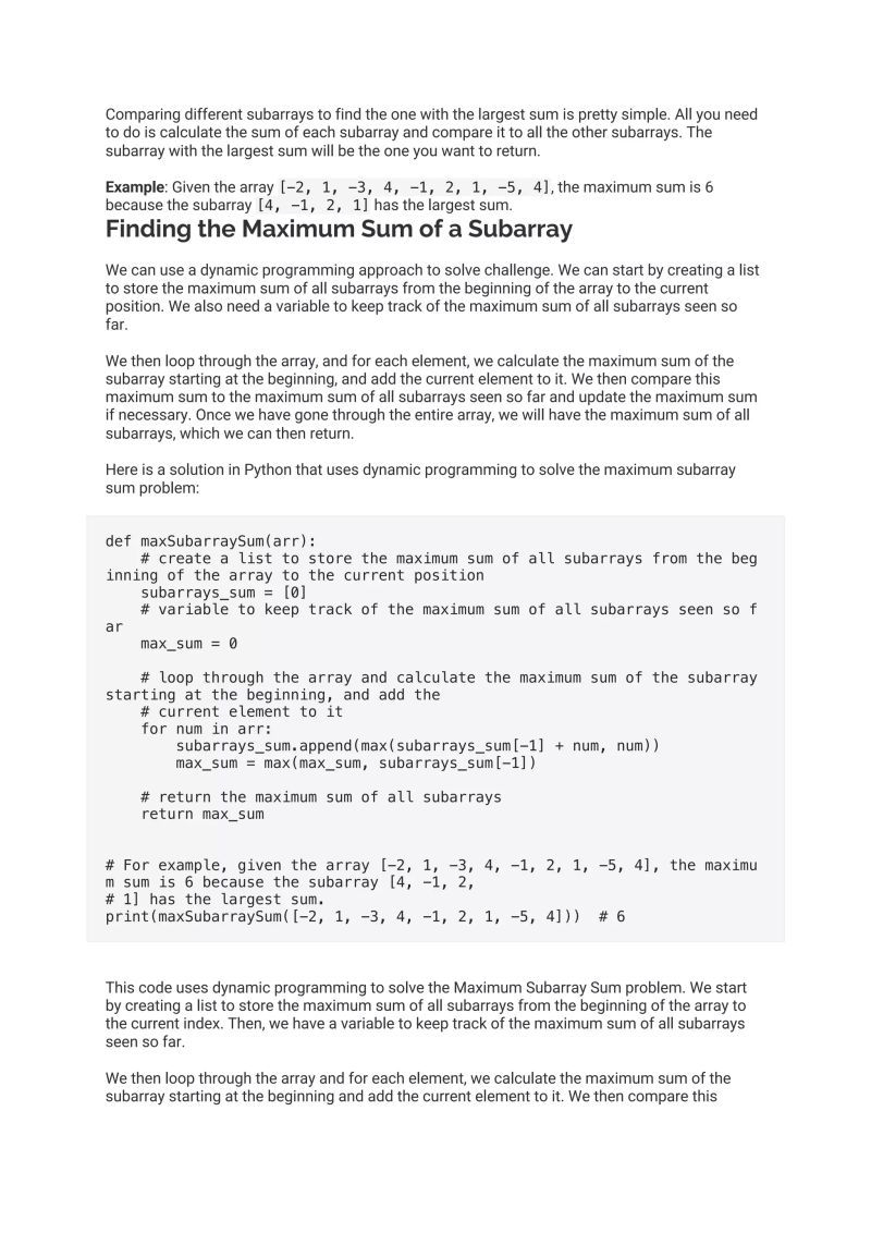 Python Maximum Subarray Sum Algorithm Cses Sorting And Searching 8 - Premium Geometric Image Gallery - Full HD