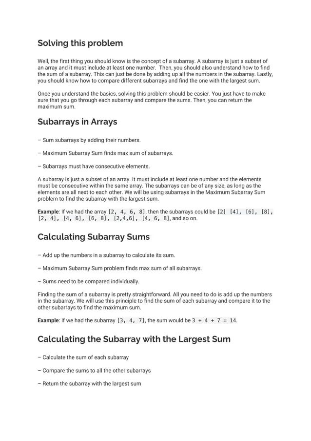 Python Program Maximum Subarray Problem Alphacodingskills - Ultra HD Full HD Colorful Pictures | Free Download