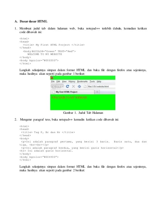 Cara Membuat Website Sederhana Dengan Html 5 Nyekrip Membuat Desain Website HTML dengan Notepad.