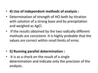 Methods Of Minimizing Errors Pptx Chemistry Science - Professional 4K Dark Arts | Free Download