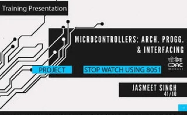 Microcontroller Architecture Programming And Interfacing | PPT