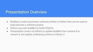 Migrating Python Org To Buildbot 9 And Python 3 Ppt - Professional Vintage Background - HD