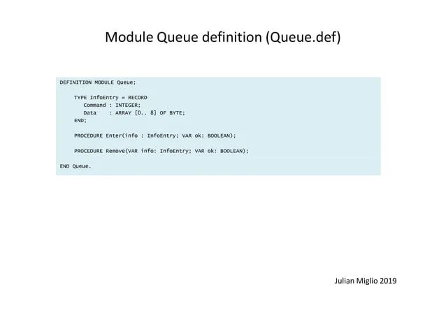 Modula 2 Tutorial 002b Module Queue Example Ppt - Ultra HD Light Textures for Desktop