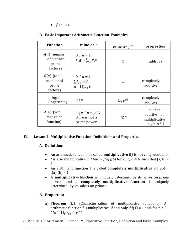 Arithmetic And Multiplicative Function Pptx - HD Space Designs for Desktop
