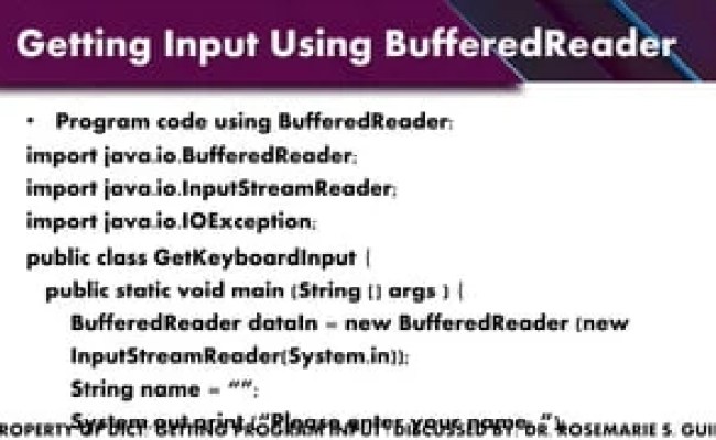 Getting Program Input | PPT