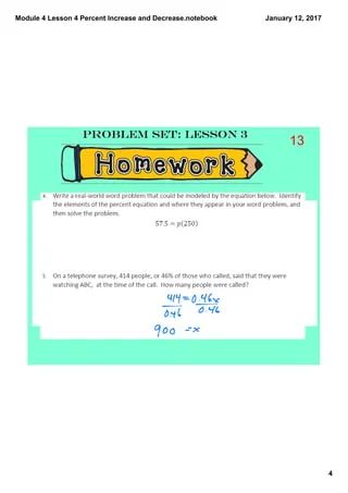 Module 4 Lesson 4 Percent Increase And Decrease Pdf - Download Stunning Geometric Picture | Full HD