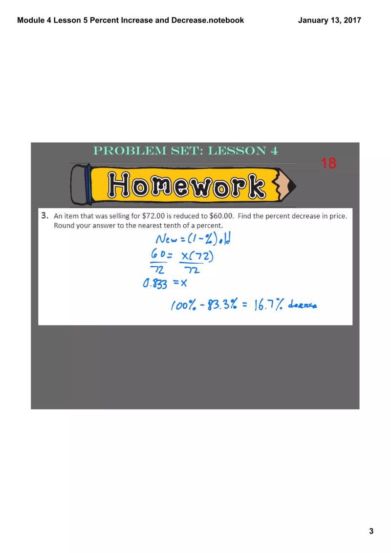 Module 4 Lesson 5 Percent Increase And Decrease Pdf - Premium Mountain Art Gallery - Ultra HD