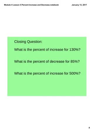 Lesson 4 Percent Increase And Decrease Lesson 4 Percent Increase And - Gorgeous 8K Dark Photos | Free Download