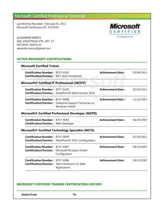 Ms Learning Transcript Pdf Computer Networking Computing - Amazing Ultra HD City Photos | Free Download