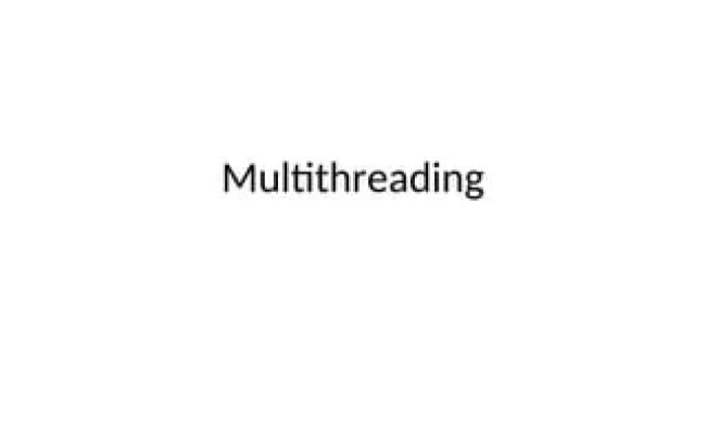 Multithreading In Java Programming Language.ppt