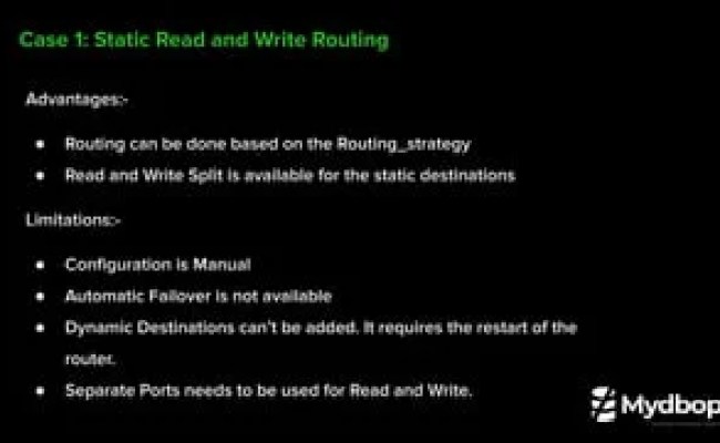 Read/Write Splitting Using MySQL Router - Mydbops Meetup16 | PPT