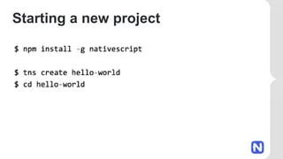 Introduction To Nativescript Buildtruly Native Apps Using Javascript - Professional Colorful Design - Mobile