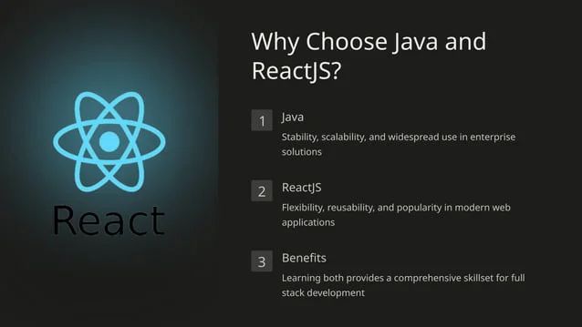 Navigating A Full Stack Developer Course With Java And Reactjs Pptx Pptx - Download Amazing Light Design | Full HD