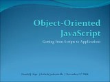 Object Oriented Javascript Ppt