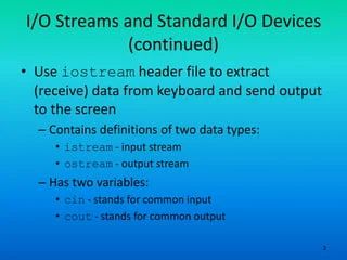 Object Oriented Programming 13 Input Stream And Devices In Cpp Pptx - Dark Picture Collection - Full HD Quality