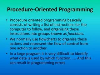 Procedure Oriented Programming Language Lecture1 Oops Iii Sem Rgpv - Download Perfect Vintage Pattern | 4K