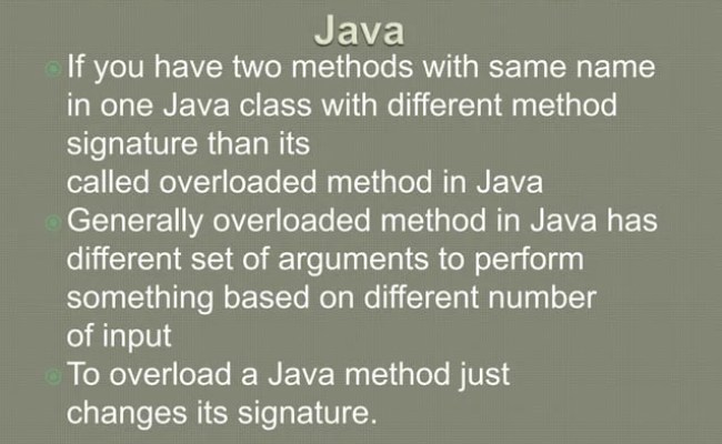 Java Method Overloading | PPT