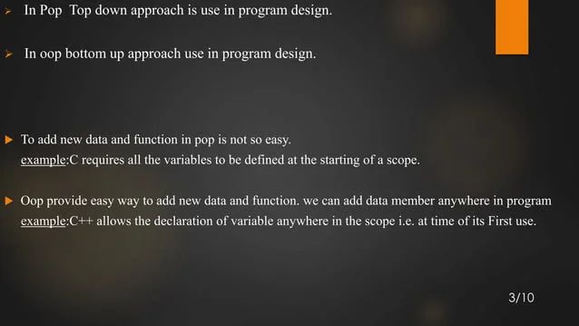 Diffrence Between Procedure Oriented Programming Object Oriented Programming Pop Vs Oop Pptx - Elegant City Picture - High Resolution