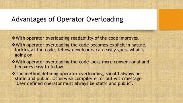 Advantages And Disadvantages Of Operator Overloading 33+ Pages Explanation in Google Sheet [1.7mb] - Updated 2021 