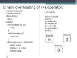 Operator Overloading Binary Ppt