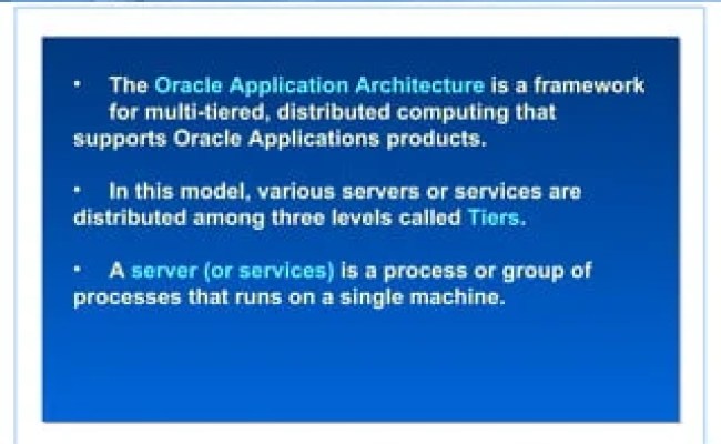 Oracle Applications R12 Architecture | PPT