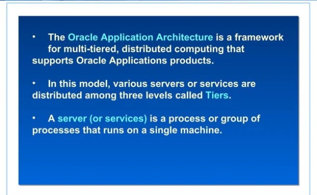 Oracle Applications R12 Architecture | PPT