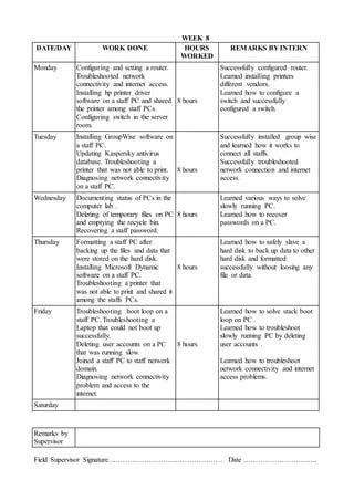 Engineering will be done by other company. Sample Of A Logbook For Bachelor Of Science In Computer Science Sof