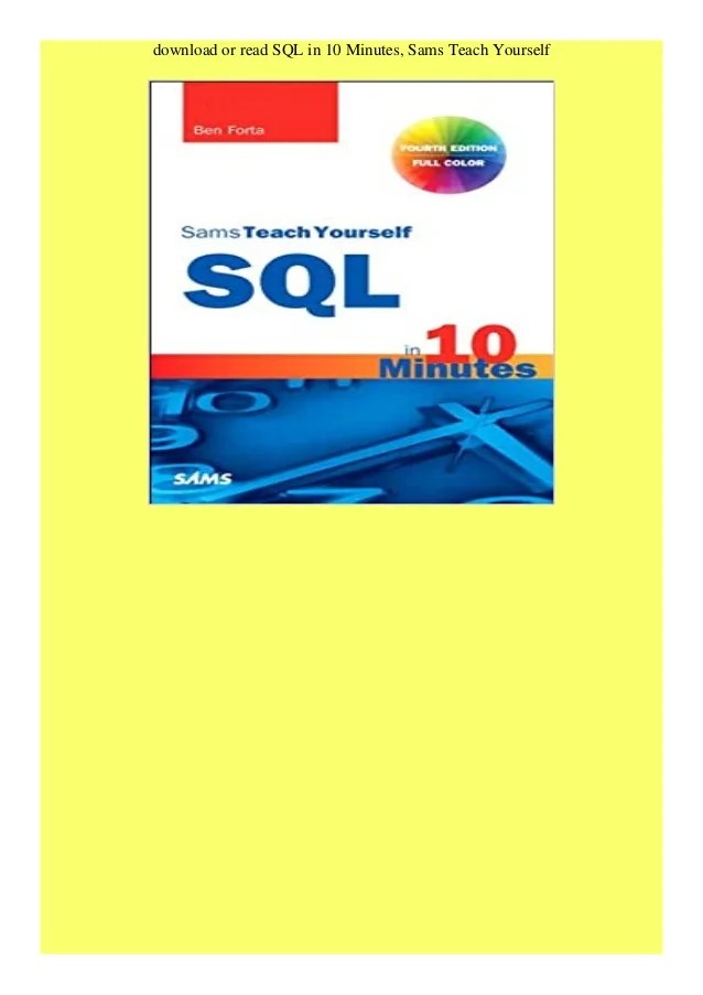 Sams Teach Yourself Sql In One Hour A Day 5th Edition Pearson Thit k -  ha - Flash.