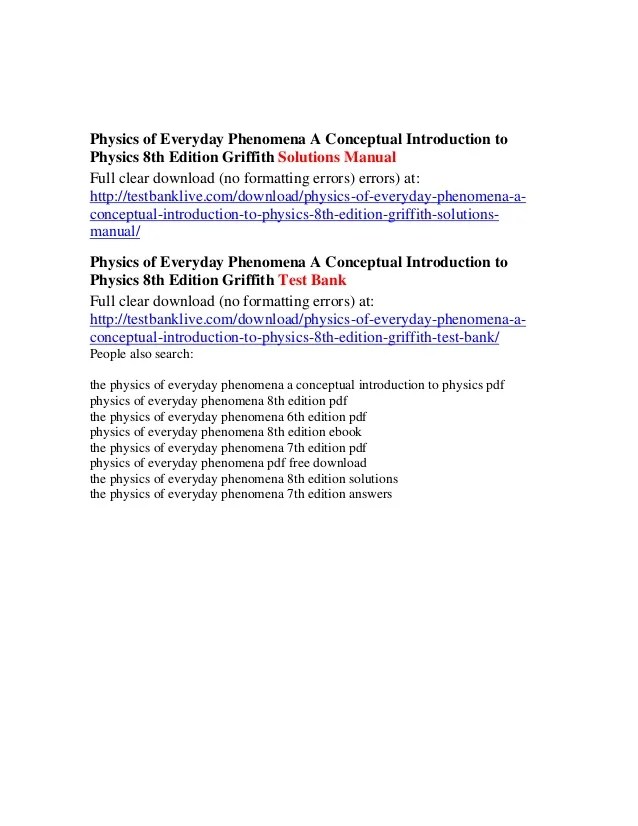 The Physics Of Everyday Phenomena Sixth Edition Introduces Students To The Basic Concepts Of Phys Conceptual Physics Science Textbook Introduction To Physics Mathematical Methods for Physicists Seventh Edition A.