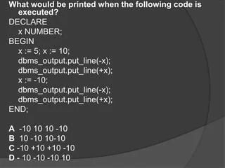 Pl Sql Quiz Pl Sql Examples Ppt - Minimal Backgrounds - Perfect High Resolution Collection