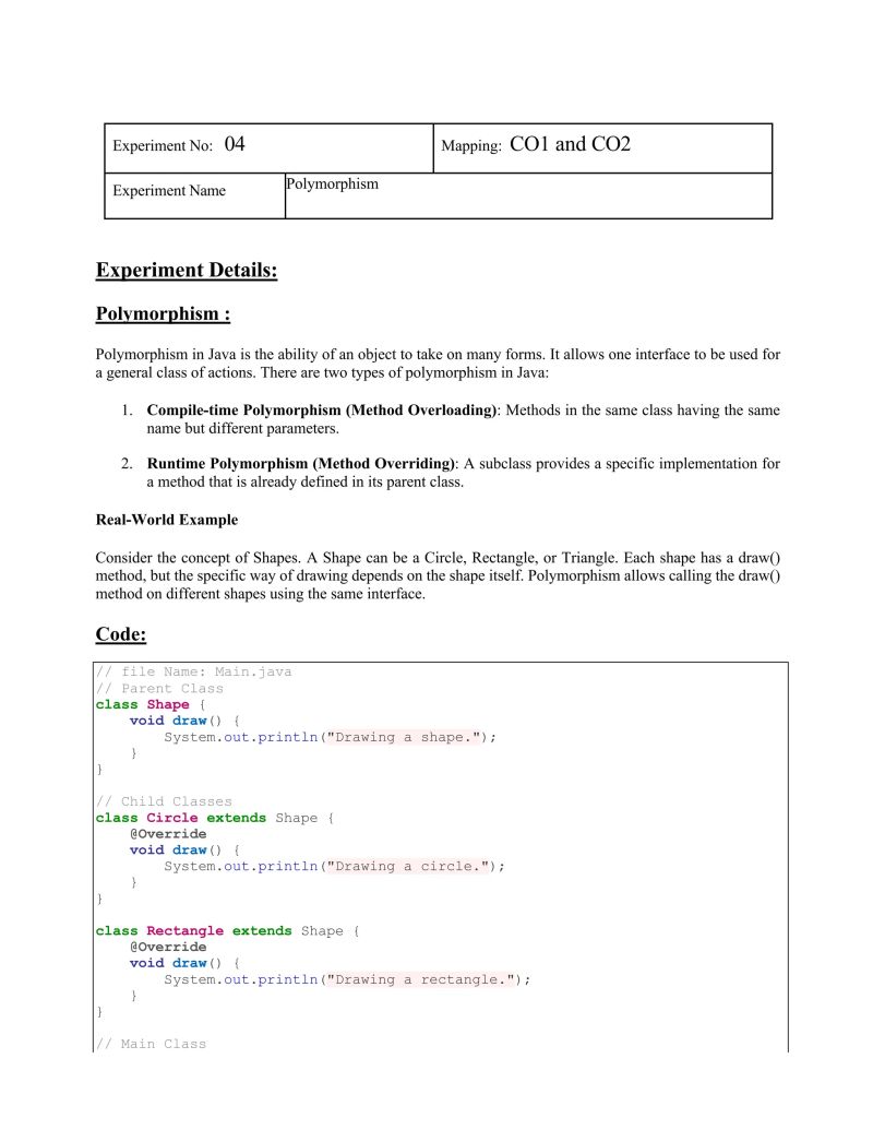 Polymorphism In Java Lab Pdf - 4K Space Wallpapers for Desktop