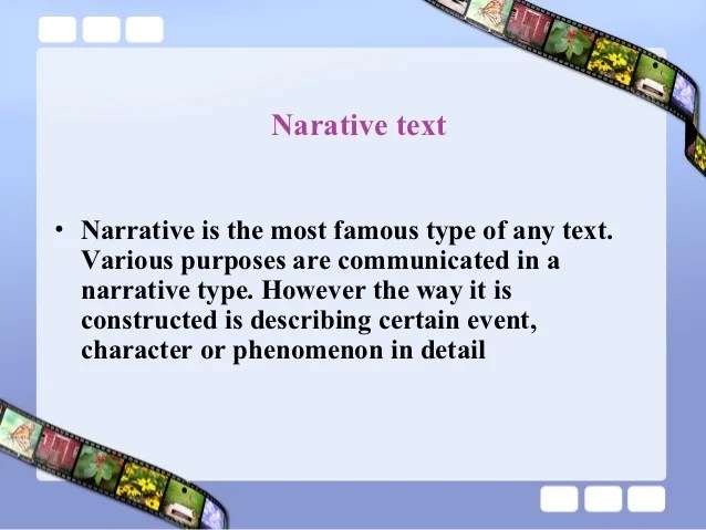 This eight page powerpoint is an excellent support resource for teaching the structure of a narrative. Power Point Reading A Narative Text