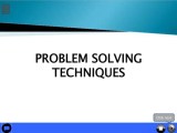 Problem Solving Techniques Pptx